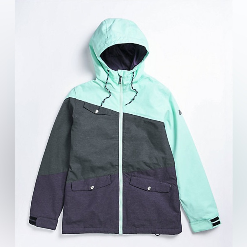 Aperture Outer limits 10k Snowboard Jacket (Mint, Purple, Black)